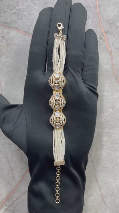 Reena Moissanite Moti Bracelet