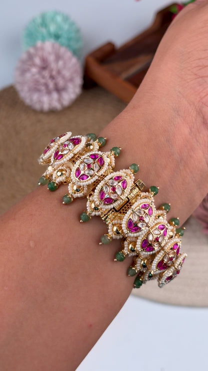 Priti Rani Pink Charm Bracelet Openable (One Piece)