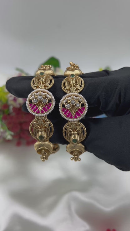 Ayushi Heritage Jhumka Bangles