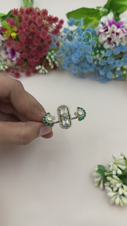 Aparna Victorian Ring (Adjustable)