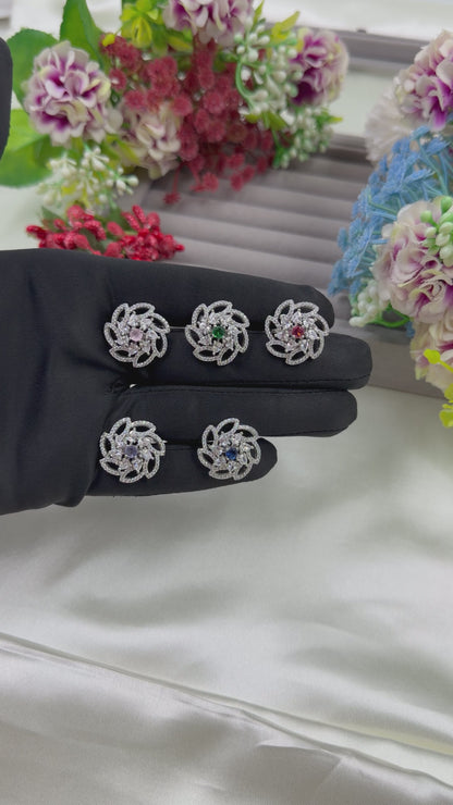 Evelyn American Diamond Ring (Adjustable)