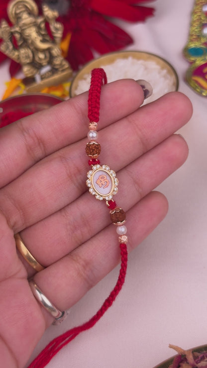 Gold Carat Om Rakhi