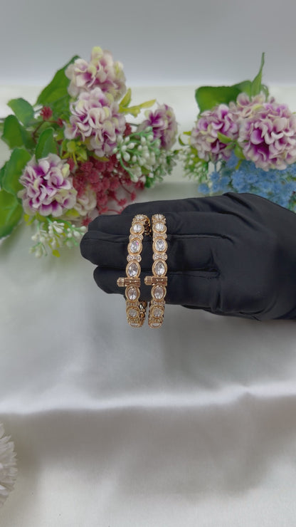 Kanika Moissanite Bangles (Openable)