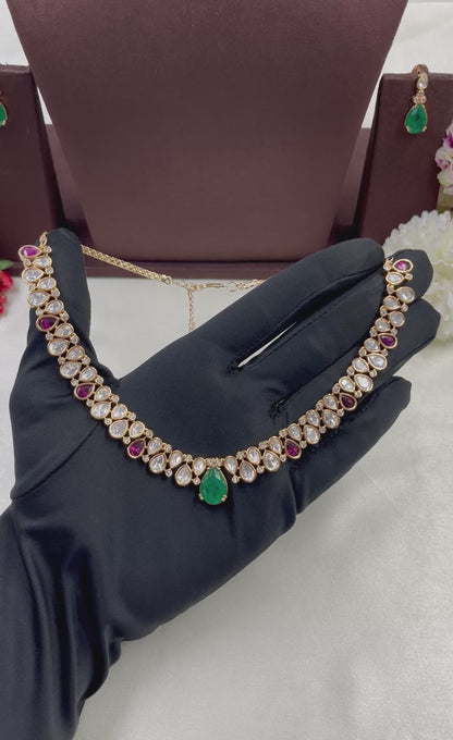 Komal Moissanite Delicate Necklace