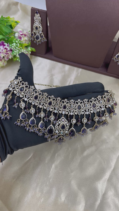 Soveria Victorian Heavy Chokar Necklace