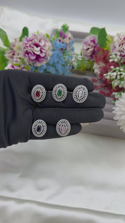 Eloise American Diamond Ring (Adjustable)