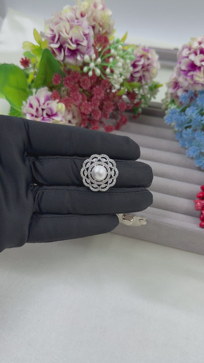 Anna American Diamond Ring (Adjustable)