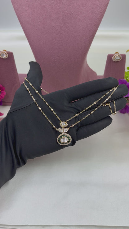 Mayuri Moissanite Chain Pendant