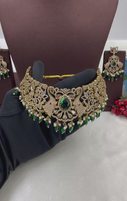 Heena Victorian Choker Necklace Set