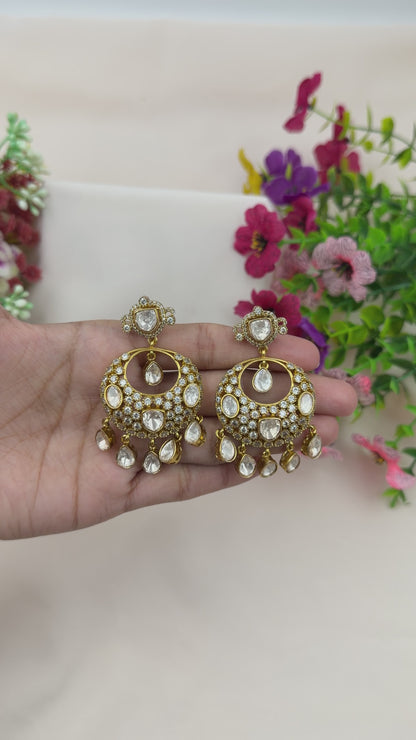 Disha Kundan Chandbali Earring