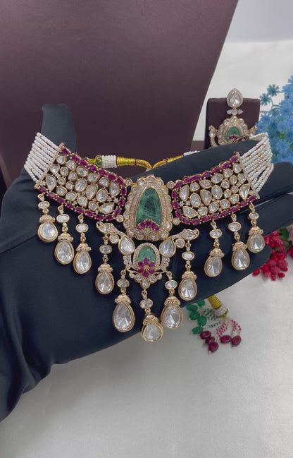 Sachi Moissanite Premium Choker Necklace