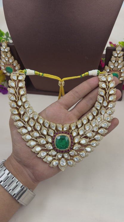 Abhilasha Jaipuri Kundan Necklace Set