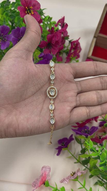Priya Moissanite Bracelet (Adjustable)