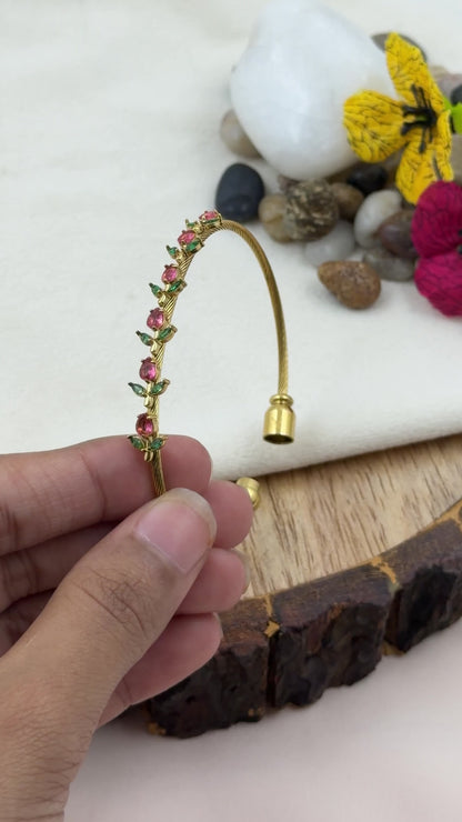 Aliya Crimson Bloom Bracelet