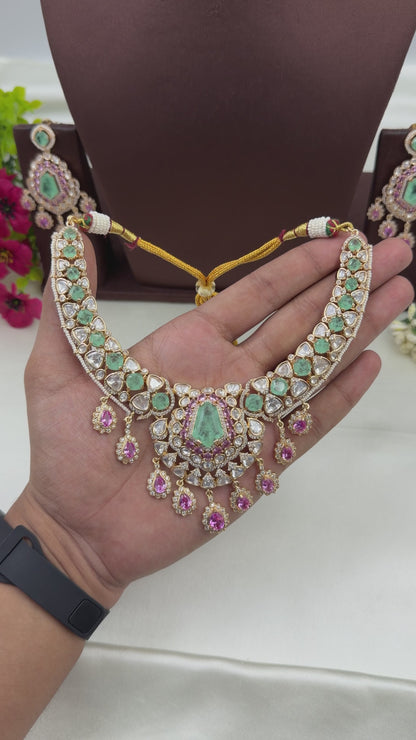 Mayra Moissanite Necklace Set