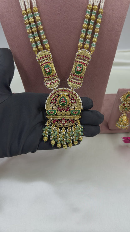 Supriya Pachi Kundan Heritage Long Necklace Set