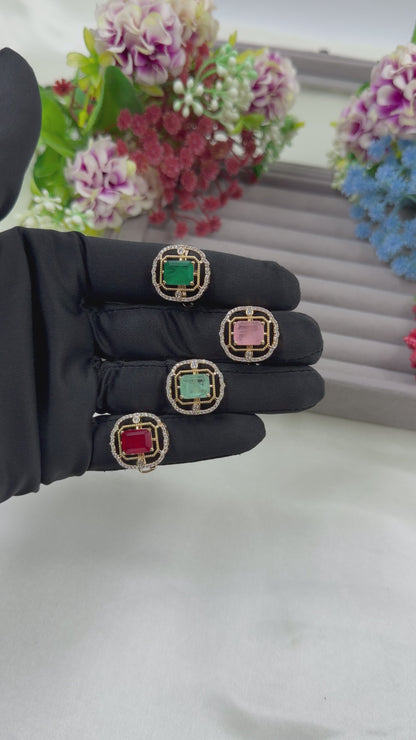 Aaratrika American Diamond Ring (Adjustable)