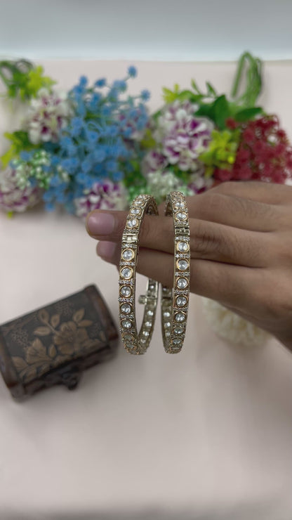 Rohika Premium Moissanite Bangles (Openable)