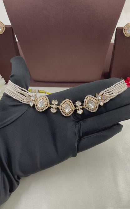 Raina Moissanite Choker Necklace