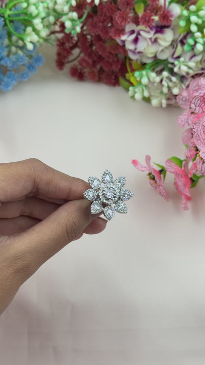 Anjali American Diamond Ring (Adjustable)