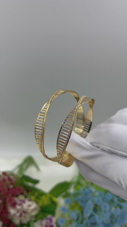 Tanisha Premium Two-tone Bangles