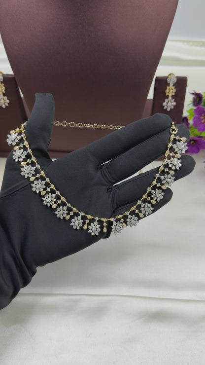 Juliee American Diamond Traditional Necklace