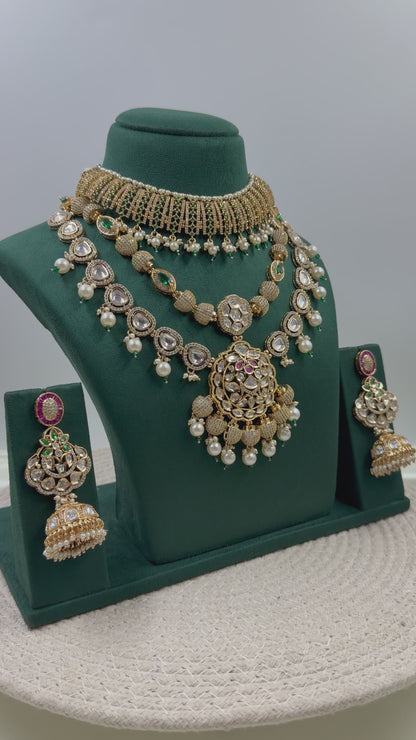 Jigna Moissanite Premium Bridal Necklace