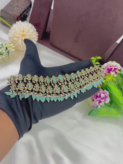 Crown of Midnight Elegance Victorian Choker Necklace.