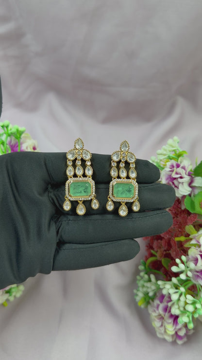 Radha Moissanite Earring