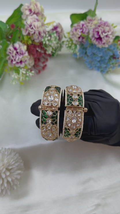Kriya Moissanite Bangles (Openable)