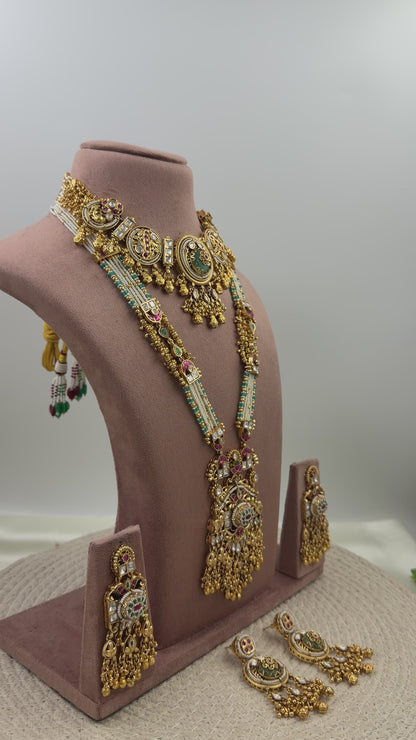 Aparna Heritage Chorski Combo Necklace Set