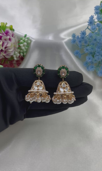 Purva Moissanite Jumka