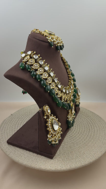 Kumudini Polki Kundan Necklace Set