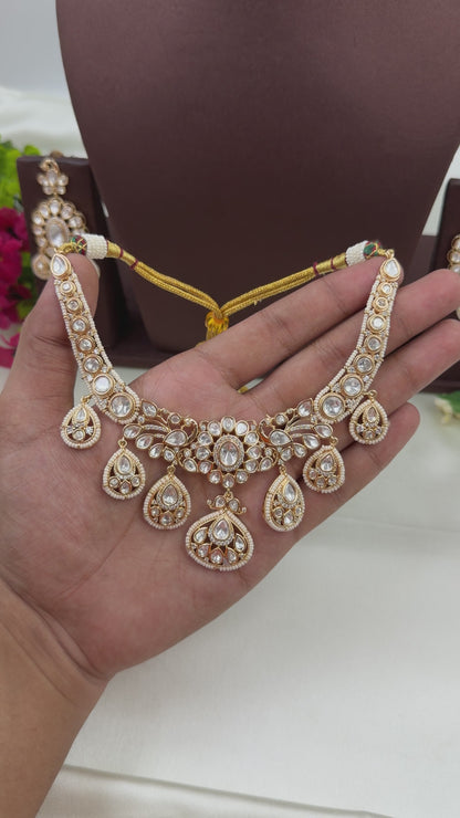Chandra Moissanite Necklace Set