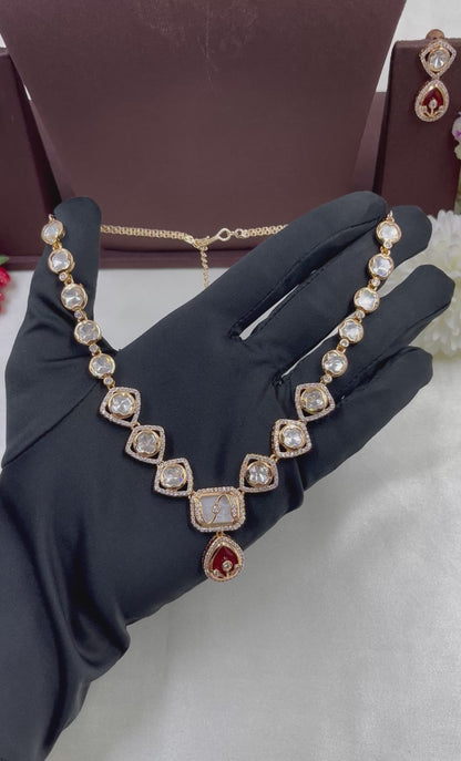Prajakta Moissanite Delicate Necklace