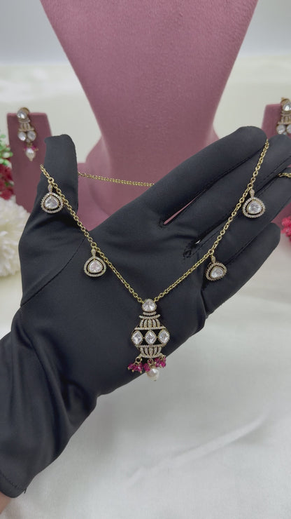 Kaira Victorian Chain Pendant Necklace