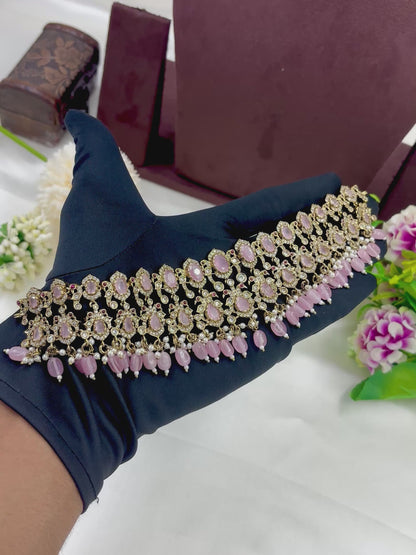 Crown of Midnight Elegance Victorian Choker Necklace.