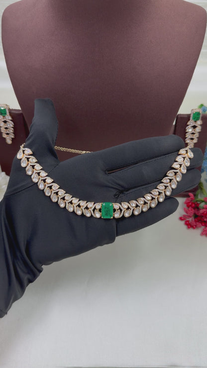 Kashvi Moissanite Delicate Necklace