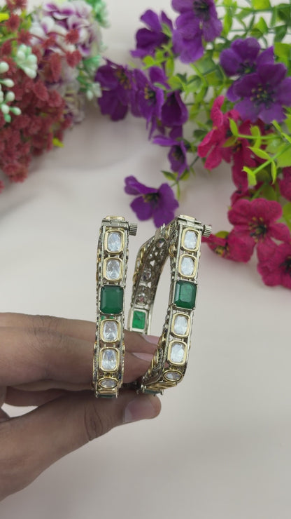 Juhi Victorian Royal Frame Bangles (Openable)