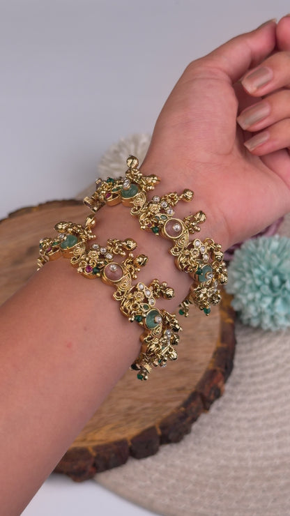 Nitya Heritage Pastel Bangles (Openable)