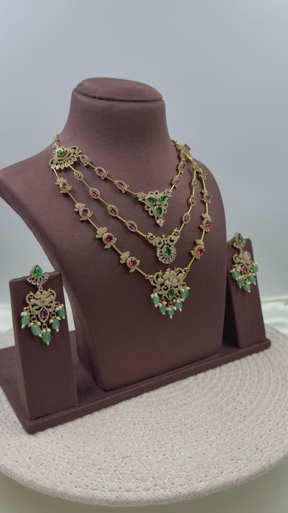 Roshni Three Layer Victorian Necklace