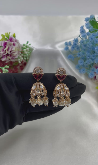 Priyal Moissanite Jumka