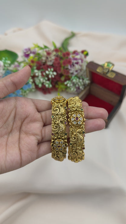 Rashmi South Indian Temple Bangles (Openable)