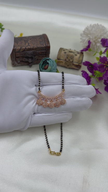 Multi Drop Rose Gold Mangalsutra