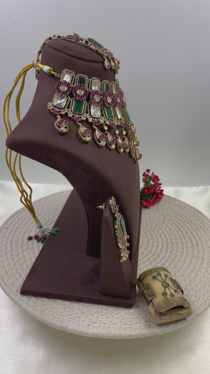 Zara Victorian Moissanite Choker Necklace