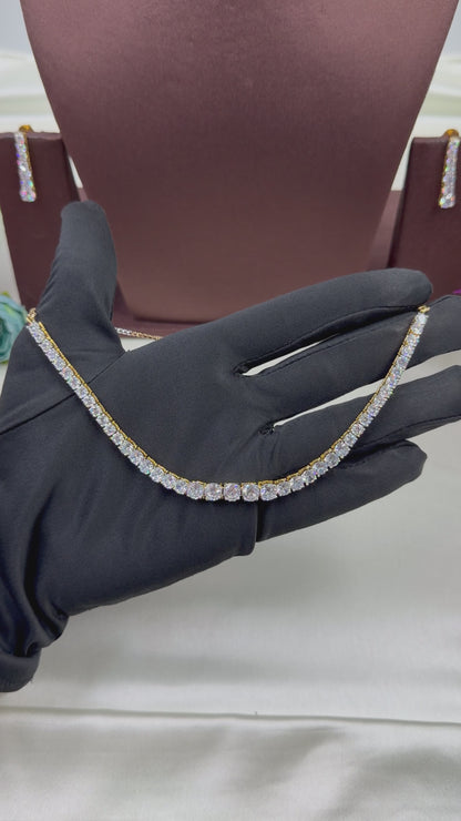Avni American Diamond Delicate Necklace