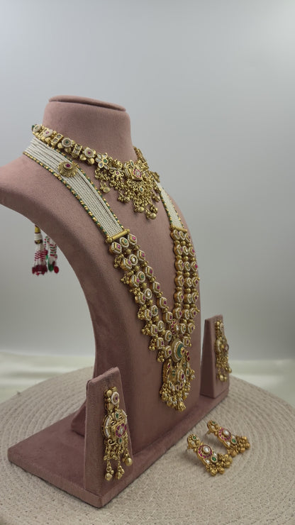 Nitya Heritage Chorski Combo Necklace Set