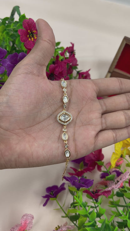 Rinku Moissanite Bracelet (Adjustable)
