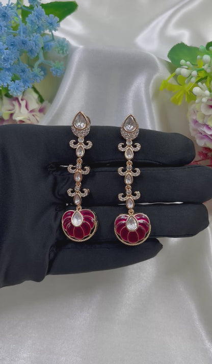 Kajol Moissanite Earing