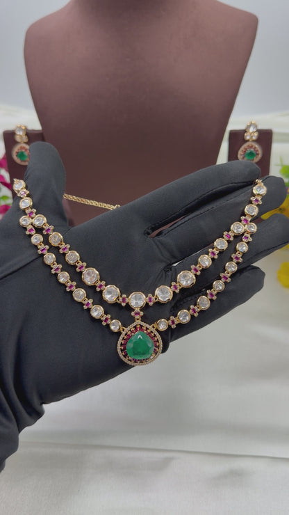 Nalini Moissanite Necklace Set
